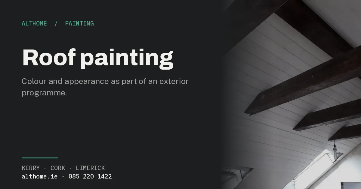 Roof painting by AltHome in Kerry, Cork and Limerick